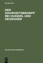 Cover-Bild Der Wahrheitsbegriff bei Husserl und Heidegger