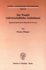 Cover-Bild Der Wandel weltwirtschaftlicher Institutionen.