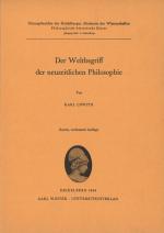 Cover-Bild Der Weltbegriff der neuzeitlichen Philosophie