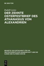 Cover-Bild Der zehnte Osterfestbrief des Athanasius von Alexandrien