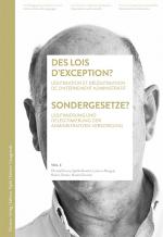 Cover-Bild Des lois d’exception? / Sondergesetze?