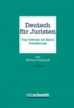 Cover-Bild Deutsch für Juristen