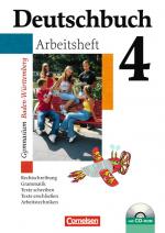 Cover-Bild Deutschbuch Gymnasium - Baden-Württemberg - Bisherige Ausgabe / Band 4: 8. Schuljahr - Arbeitsheft mit Lösungen und Übungs-CD-ROM