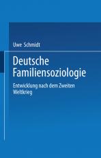 Cover-Bild Deutsche Familiensoziologie