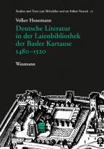 Cover-Bild Deutsche Literatur in der Laienbibliothek der Basler Kartause 1480–1520