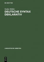 Cover-Bild Deutsche Syntax deklarativ