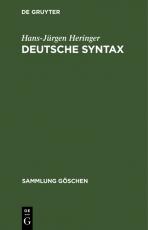 Cover-Bild Deutsche Syntax