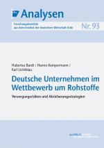 Cover-Bild Deutsche Unternehmen im Wettbewerb um Rohstoffe