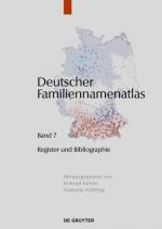 Cover-Bild Deutscher Familiennamenatlas / Verzeichnisse, Register, Literatur