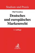 Cover-Bild Deutsches und europäisches Markenrecht