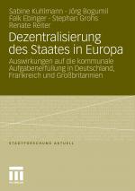 Cover-Bild Dezentralisierung des Staates in Europa