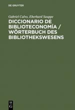 Cover-Bild Diccionario de Biblioteconomía