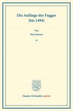 Cover-Bild Die Anfänge der Fugger (bis 1494).