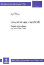 Cover-Bild Die Anwendung der Jugendstrafe