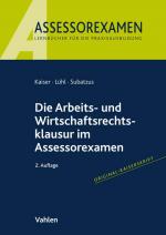 Cover-Bild Die Arbeits- und Wirtschaftsrechtsklausur im Assessorexamen