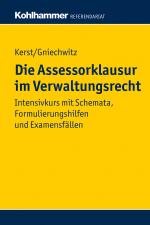 Cover-Bild Die Assessorklausur im Verwaltungsrecht
