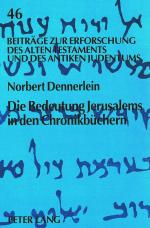 Cover-Bild Die Bedeutung Jerusalems in den Chronikbüchern