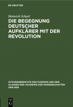Cover-Bild Die Begegnung deutscher Aufklärer mit der Revolution