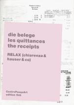 Cover-Bild die belege / les quittances / the receipts