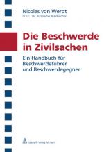 Cover-Bild Die Beschwerde in Zivilsachen