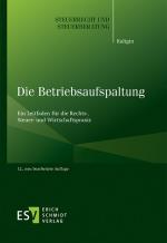 Cover-Bild Die Betriebsaufspaltung