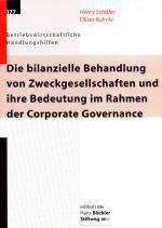 Cover-Bild Die bilanzielle Behandlung von Zweckgesellschaften und ihre Bedeutung im Rahmen der Corporate Governance