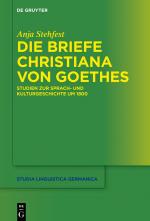 Cover-Bild Die Briefe Christiana von Goethes