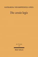 Cover-Bild Die cessio legis