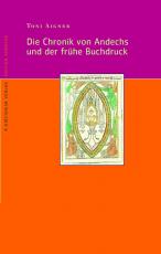 Cover-Bild Die Chronik von Andechs und der frühe Buchdruck