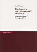 Cover-Bild Die Commerz- und Disconto-Bank 1870-1920/23