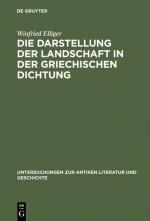 Cover-Bild Die Darstellung der Landschaft in der griechischen Dichtung