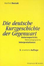 Cover-Bild Die deutsche Kurzgeschichte der Gegenwart