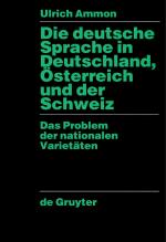 Cover-Bild Die deutsche Sprache in Deutschland, Österreich und der Schweiz