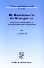 Cover-Bild Die Deutschenrechte des Grundgesetzes.