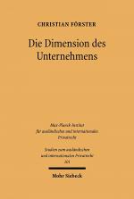 Cover-Bild Die Dimension des Unternehmens