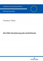 Cover-Bild Die D&O-Versicherung des Aufsichtsrats