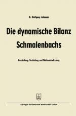 Cover-Bild Die dynamische Bilanz Schmalenbachs