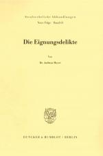 Cover-Bild Die Eignungsdelikte.