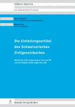 Cover-Bild Die Einleitungsartikel des Schweizerischen Zivilgesetzbuches