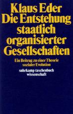 Cover-Bild Die Entstehung staatlich organisierter Gesellschaften