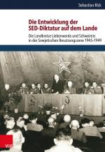 Cover-Bild Die Entwicklung der SED-Diktatur auf dem Lande