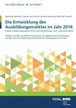 Cover-Bild Die Entwicklung des Ausbildungsmarktes im Jahr 2016