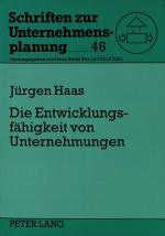 Cover-Bild Die Entwicklungsfähigkeit von Unternehmungen