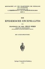 Cover-Bild Die Epidemische Encephalitis