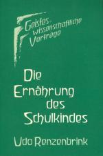 Cover-Bild Die Ernährung des Schulkindes