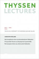 Cover-Bild Die Europäische Union als demokratische Föderation