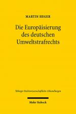 Cover-Bild Die Europäisierung des deutschen Umweltstrafrechts