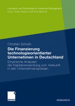 Cover-Bild Die Finanzierung technologieorientierter Unternehmen in Deutschland