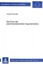 Cover-Bild Die Form der psychoanalytischen Argumentation
