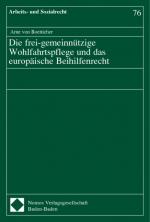 Cover-Bild Die frei-gemeinnützige Wohlfahrtspflege und das europäische Beihilfenrecht